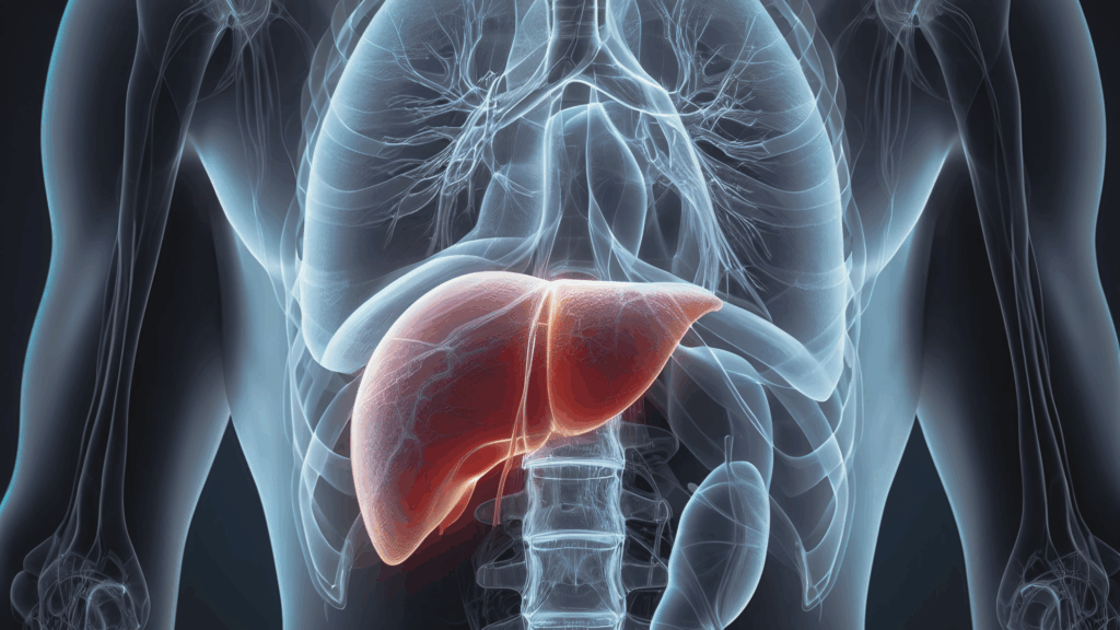 3d x-ray model of anatmoy of human body, liver, lungs, diseases, fracture bones