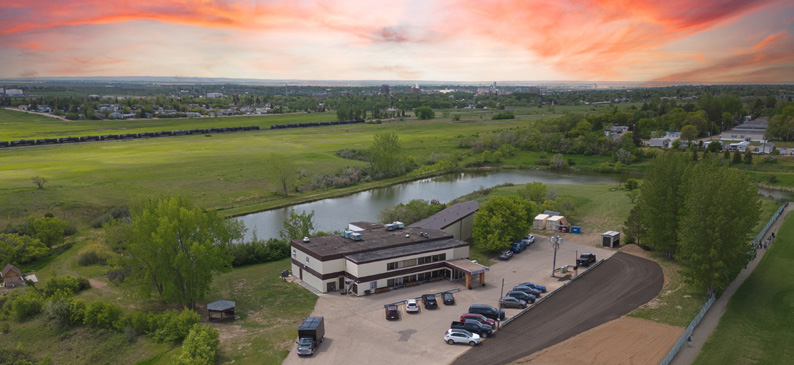 Aerial view of the Dr. Goodenowe campus in Moose Jaw